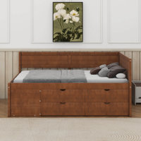 Daybed With Drawers And Shelves by Lark Manor
