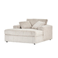 Algona Oversized Cuddle Chaise, With Cup Holders by Mercer41