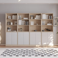 71" H X 94.5" W Kitchen Pantry With 2 Doors and 3 Open Shelf, 4 PCS by Latitude Run