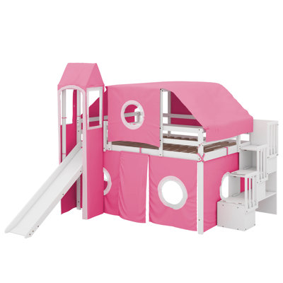 Full Size Loft Bed With Tent And Tower by Sunside Sails