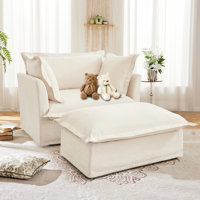 Gryta 49"W Luxury Chenille Modular Chaise Lounge by Latitude Run