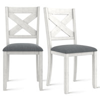 Dining Chairs Solid Wood Frame Kitchen Seat, Armless Upholstered Chair With Solid Rubber Wood Legs For Dining Room,Kitchen by Gracie Oaks