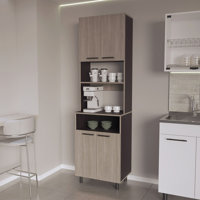 Bullhead City Kitchen Pantry, White Oak and Wengue