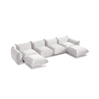 Minarik 4-Seat Chenille Fabric Upholstered Sectional Sofa With 2 Ottoman by Ebern Designs