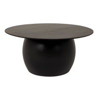 Asher Modern Mango Wood Round Accent Table by Rowena Interiors