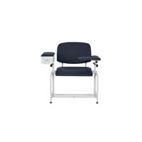 500lbs. Extra-Wide, Adjustable, Antimicrobial Bariatric Padded Phlebotomy Blood Drawing Chair with Drawer by Viva Comfort
