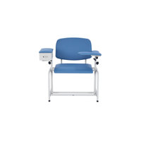 500lbs. Extra-Wide, Adjustable, Antimicrobial Bariatric Padded Phlebotomy Blood Drawing Chair with Drawer by Viva Comfort