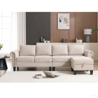 Shmuel Convertible L-Shaped Sectional Sofa with Storage by Red Barrel Studio