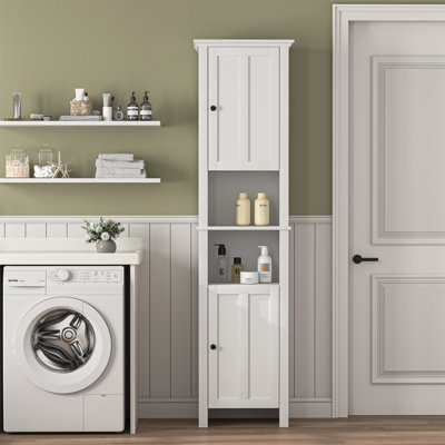 Wooden Cabinet With Multiple Shelves by Winston Porter