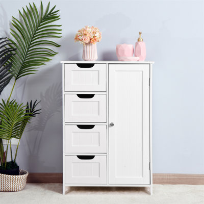 Bathroom Storage Cabinet With Adjustable Shelf And Drawers by Red Barrel Studio