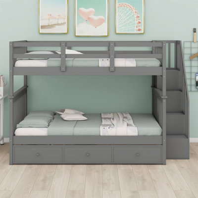 Stairway Bunk Bed With Three Drawers by Latitude Run