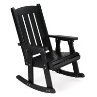 42 In. Fir Wood Patio Rocking Chair