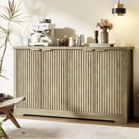 Fluted Modern Buffet Sideboard Cabinet With Doors & Shelves by Winston Porter