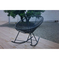Outdoor Acapulco-style Vinyl Rocking Chair (set Of 2) by George Oliver