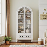 66.9" Tall Arched Kitchen Pantry Cabinets by Charlton Home