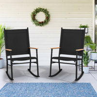 2 - Person Outdoor Patio Rocking Chairs by Ebern Designs