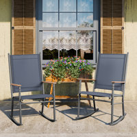 2 - Person Outdoor Patio Rocking Chairs by Ebern Designs