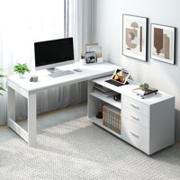 L-Shape Home Office Computer Desk by Ebern Designs