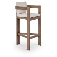 Glenmore Water Resistant Fabric Upholstered Outdoor Patio Bar Stool