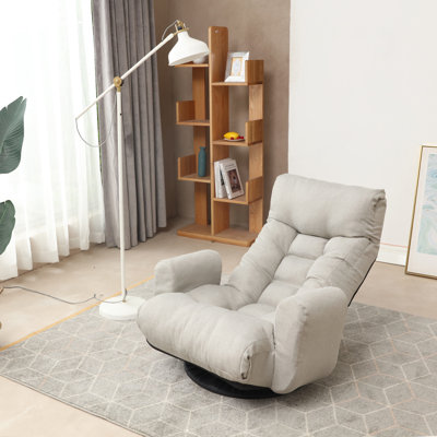 Adjustable Head And Waist, Game Chair, Lounge Chair In The Living Room, 360 Degree Rotatable Sofa Chair,Rotatable Seat Leisure Chair Deck Chair by Trule