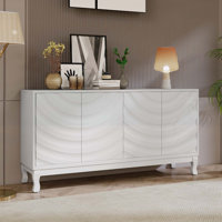 Versatile Sideboard with Stylish Doors and Ample Storage for Various Rooms by Lark Manor