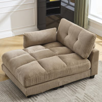 Modern Sleeper Sofa Couch Bed,Oversized Chaise Lounge Chair Cozy Cloud Couch by Latitude Run