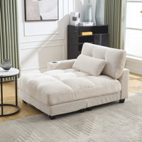 Modern Sleeper Sofa Couch Bed,Oversized Chaise Lounge Chair Cozy Cloud Couch by Latitude Run