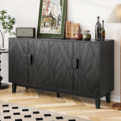 Modern Style Buffet Cabinet, Storage Side Cabinet Buffet Cabinet, Medieval Modern Multifunctional Decorative Cabinet Suitable For Living Room, Dining by George Oliver