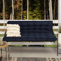 Porch Swing Cushions, 3 Seats Swing Cushions For Outdoor Furniture Waterproof , Glider Cushion Replacement Thicken 4" For Porch,Garden by Latitude Run
