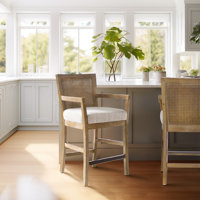 Durable Comfort Polyester Modern Bar Stool For Kitchen Elegance by Bay Isle Home