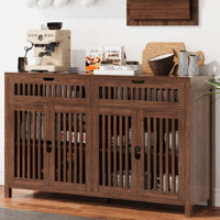 55" Large Buffets & Sideboards With Adjustable Shelves And Doors by Ebern Designs
