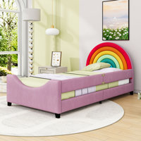 Twin Rainbow Upholstered Daybed by Zoomie Kids