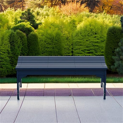 Weatherproof Poly Lumber Backless Bench, for Entryway, Front Porch, and Garden Seating by Red Barrel Studio