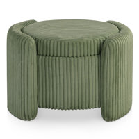 Buckler Round Storage Ottoman