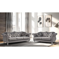 Geneva 2pc Living Room Set by House of Hampton