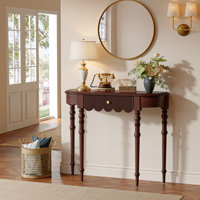 Traditional Solid Wood Console Table with Drawer by Darby Home Co