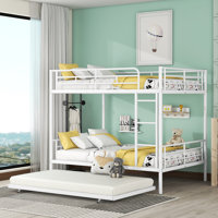 Full Over Full Metal Bunk Bed with Trundle by Isabelle & Max