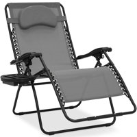 Oversized Zero Gravity Chair, Folding Outdoor Patio Recliner W/ Cup Holder by Latitude Run