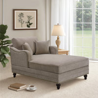 Aglaea Upholstered Chaise Lounge With Adjustable Backrest by Darby Home Co
