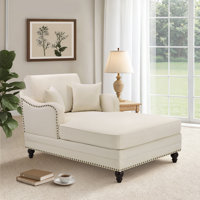 Aglaea Upholstered Chaise Lounge With Adjustable Backrest by Darby Home Co