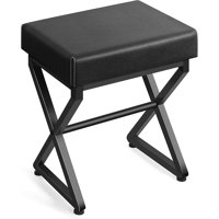 X - shaped Leather Stool