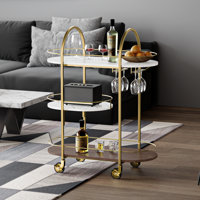 3-Tier Arc Bar Cart, 40