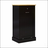 One Drawers and One-Compartment Tilt-Out Trash Cabinet Kitchen Trash Cabinet by Winston Porter