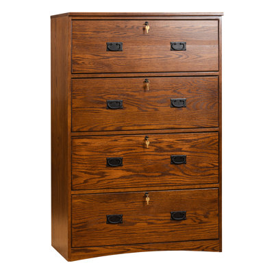 Mission Lateral 4- Drawer File Cabinet by Red Barrel Studio