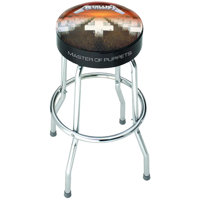 METALLICA MOP BAR STOOL SEAT BLK/CHRM