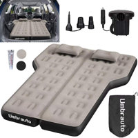 SUV Air Mattress for Trunk: Upgraded Car Camping Mattress with Flocked Surface and Extra Thick Bottom, Van Sleeping Bed for Back Seat with Pump, Nozzl by Alwyn Home