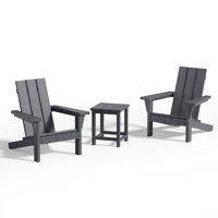 All-Weather HDPE Adirondack Chair Set by Ebern Designs