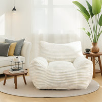 Oversized Bean Bag Chair, Lazy Floor Sofa Chair for Living Room and Bedroom by Trule