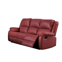 Payton Home Theater PU Leather Reclining Sofa with Pillow Top Arms by Winston Porter