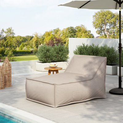 Issac Outdoor Bean Bag Lounge Chair With Removable Cover by Ivy Bronx